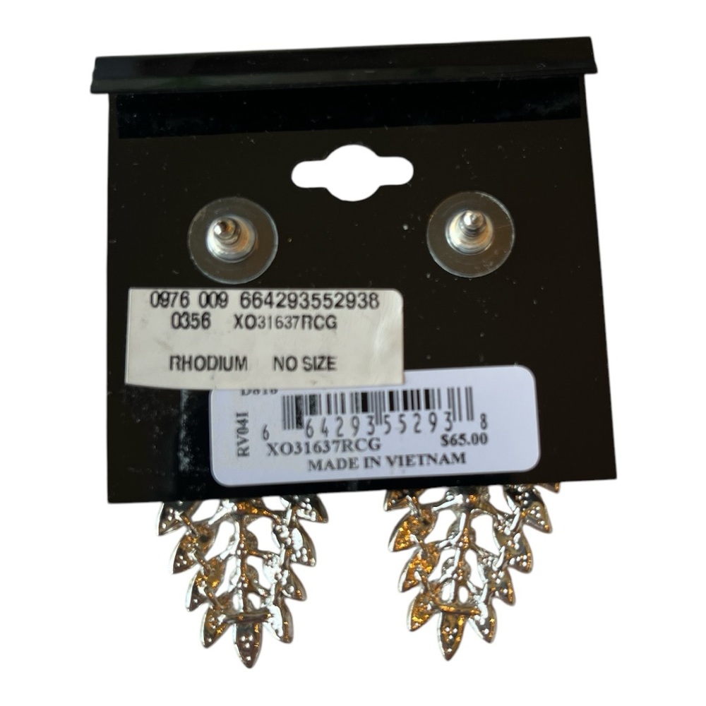 NWT Rhinestone Chandelier Earrings - Picture 6 of 6